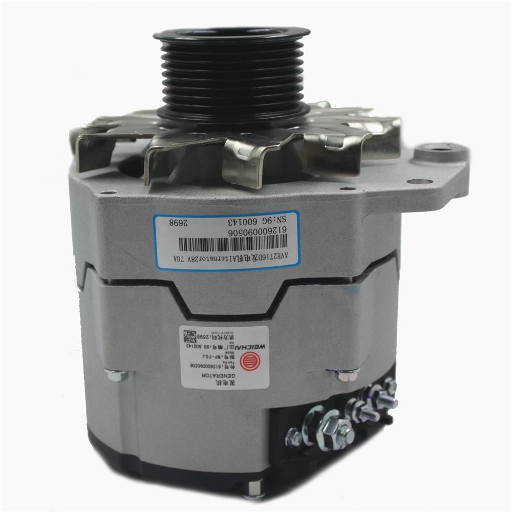 612600090506 Máy phát điện phụ tùng động cơ xe tải WD615 WP10 cho Weichai Sinotruck Shacman